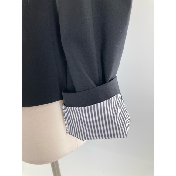 Banana Republic Womens Blazer Jacket Black Wool Blend Buttons Stretch 6 New - Picture 5 of 11